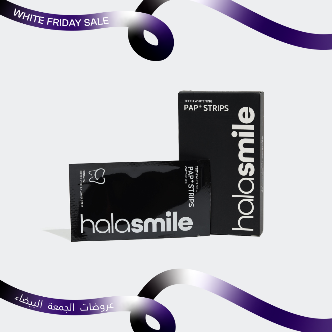 لصقات تبييض الأسنان